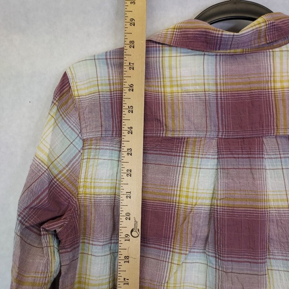 Eddie Bauer Classic Fit Button Up Shirt Women M Plaid Long Sleeve Gorpcore Cabin - Picture 15 of 15